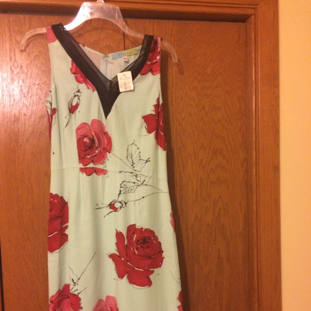 Beth Bowley Silk Floral Dress, NWT